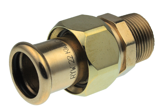 Picture of Pegler Xpress Water Male Union Straight Connector  22x1/2"