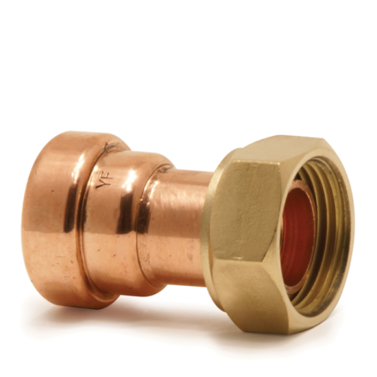Picture of Pegler Tectite Push-Fit Straight Tap Connector 15x1/2"