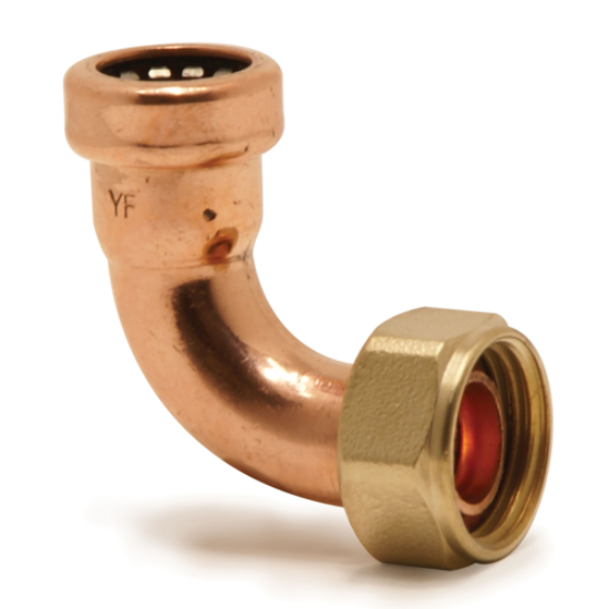 Picture of Pegler Tectite Push-Fit Bent Tap Connector 15x1/2"