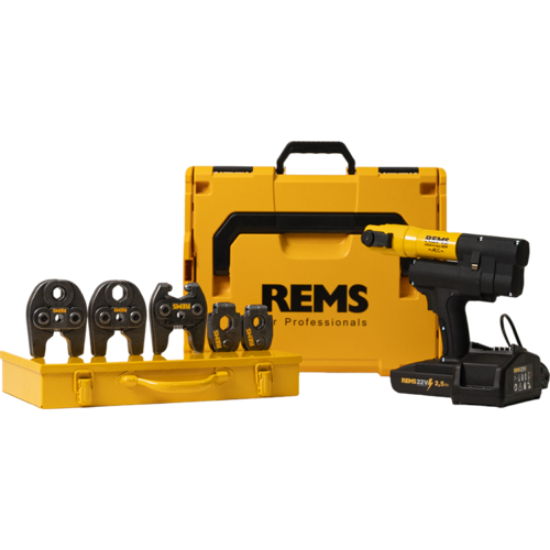 Picture of Rems Mini Press 22v  | Profile-V | Incl. 2 Jaws and Angled Jaw Set