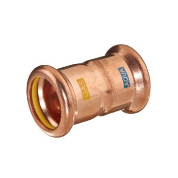 Picture of PCC Press Copper Aquagas Straight Coupling 15mm