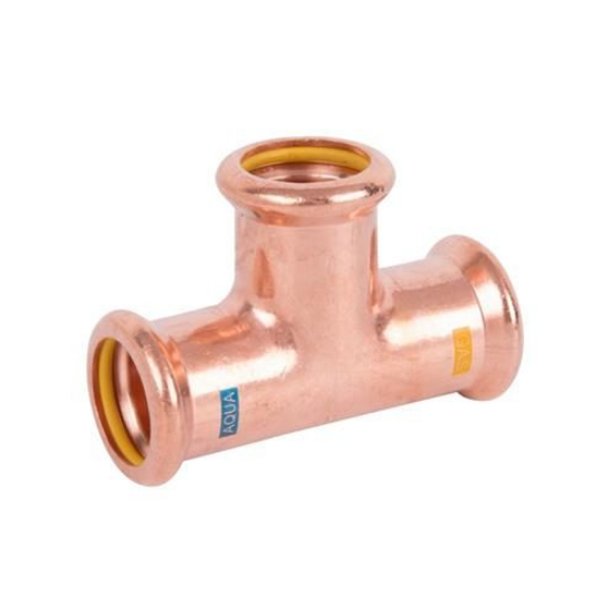 Picture of PCC Press Copper Aquagas Equal Tee 15mm