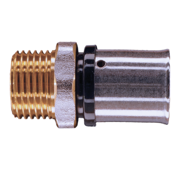 Picture of PressIT Heating/Water Straight Male Connector  16x1/2"